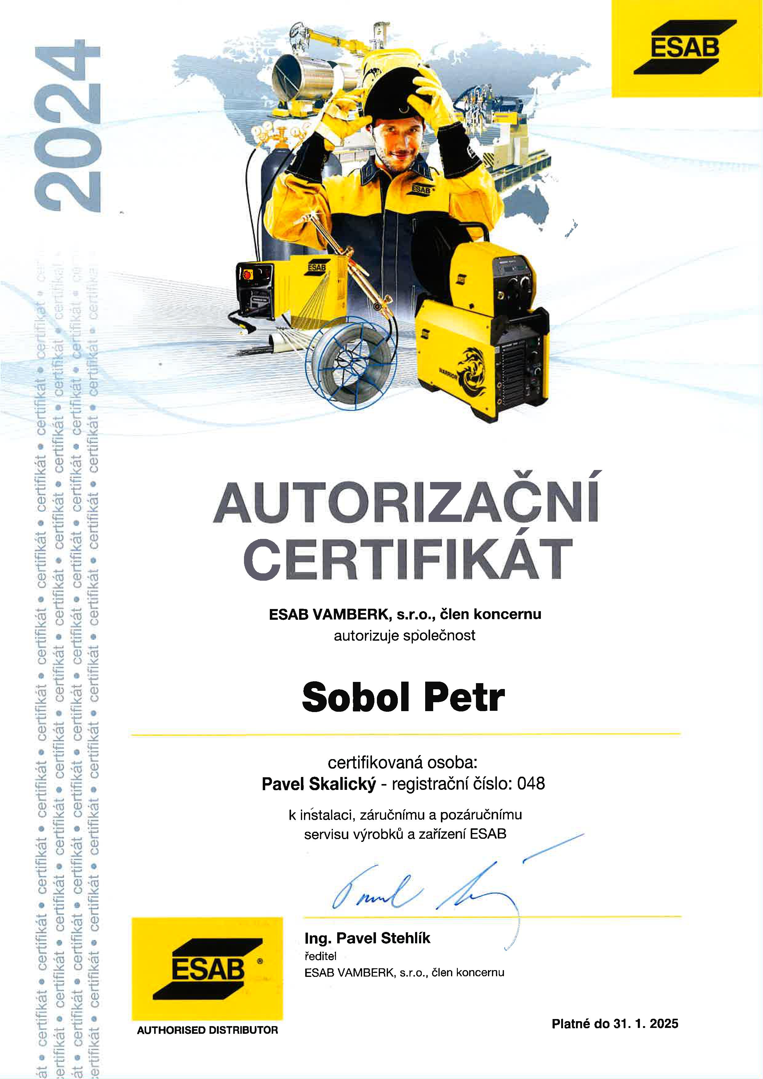 Oprávněný distibutor svářecí techniky a materiálů firmy Esab